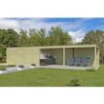 Gartenhaus Modell QB-Line 15,30 m² + 600 cm Anbau| Rabatt: 26%