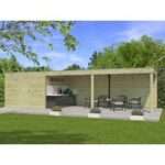 Gartenhaus Modell QB-Line 9,00 m² + 600 cm Anbau| Rabatt: 26%