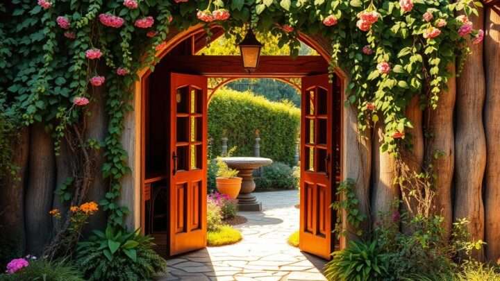 Gartenhauseingang gestalten: Schöne Gestaltung für Ihren Eingangsbereich