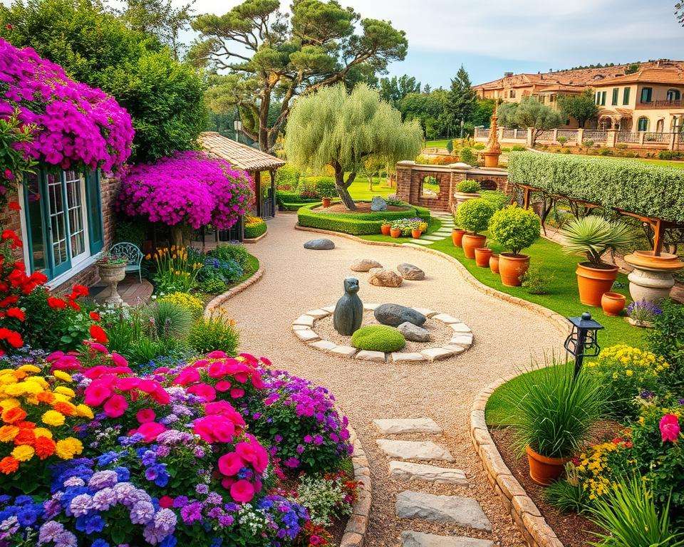 Gartenstile Vergleich