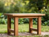 Gartentisch aus Holz selber bauen
