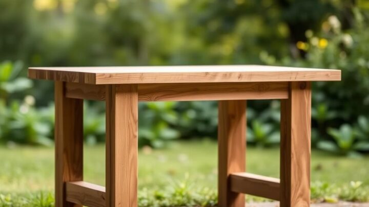 Gartentisch aus Holz selber bauen – Schritt für Schritt Anleitung