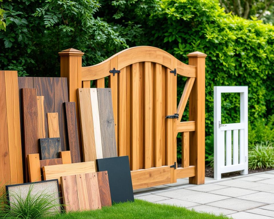 Gartentor Materialien Vergleich