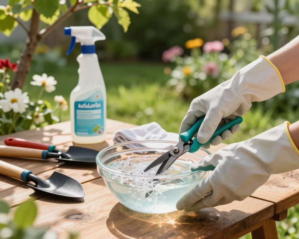 Gartenwerkzeug desinfizieren
