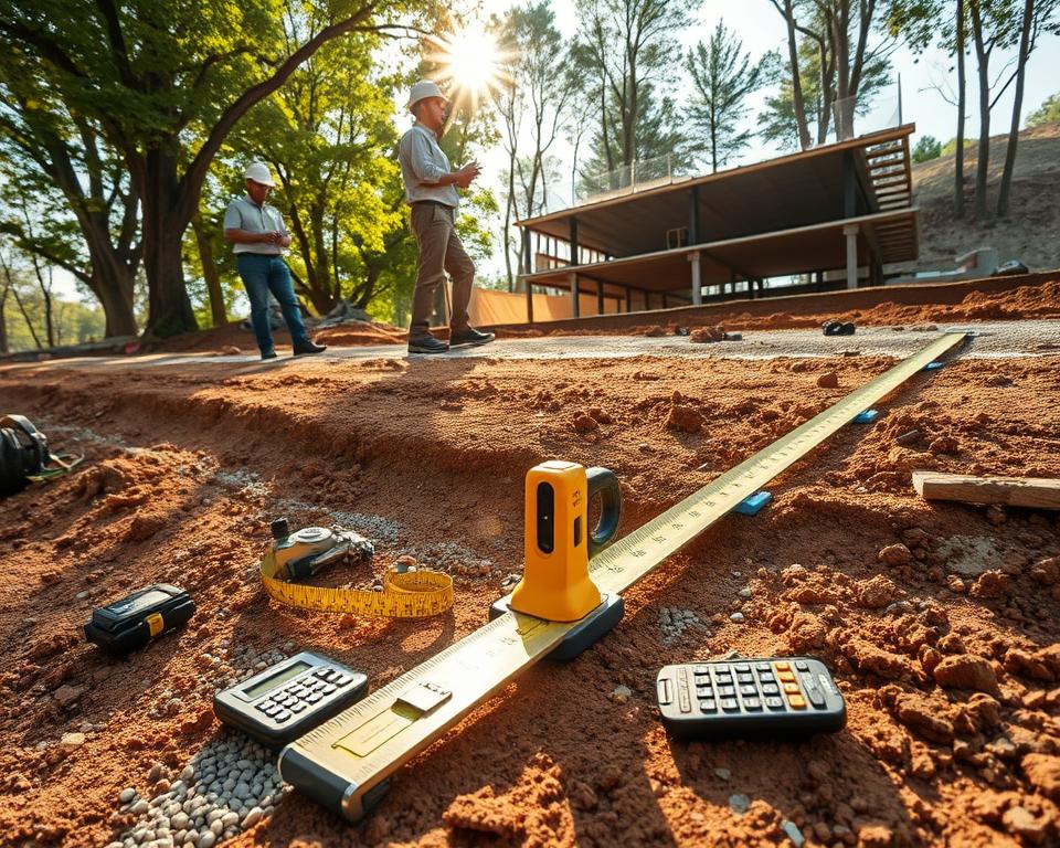 Gefälle beim Terrassenbau berechnen