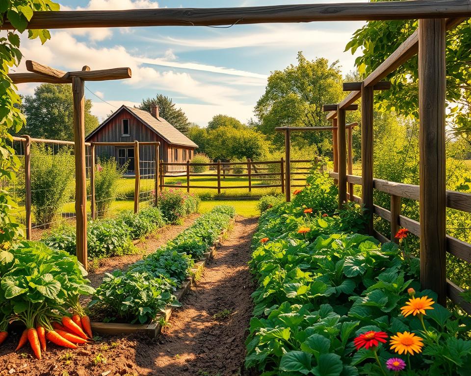 Gemüseanbau im Bauerngarten