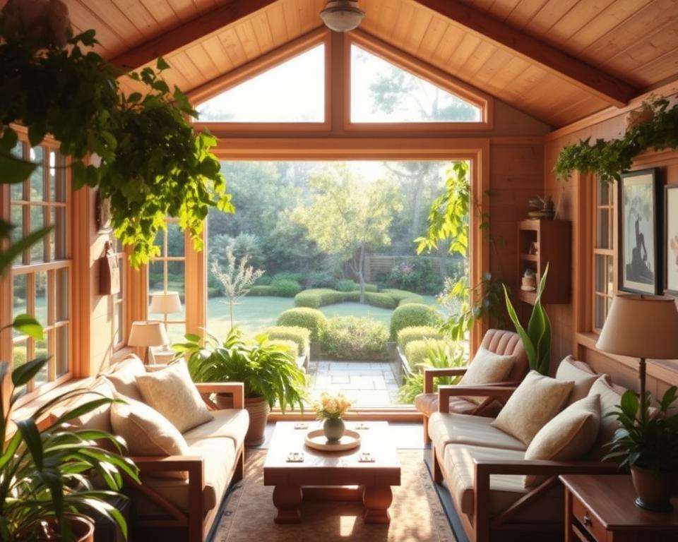 Gemütlicher Rückzugsort im Gartenhaus