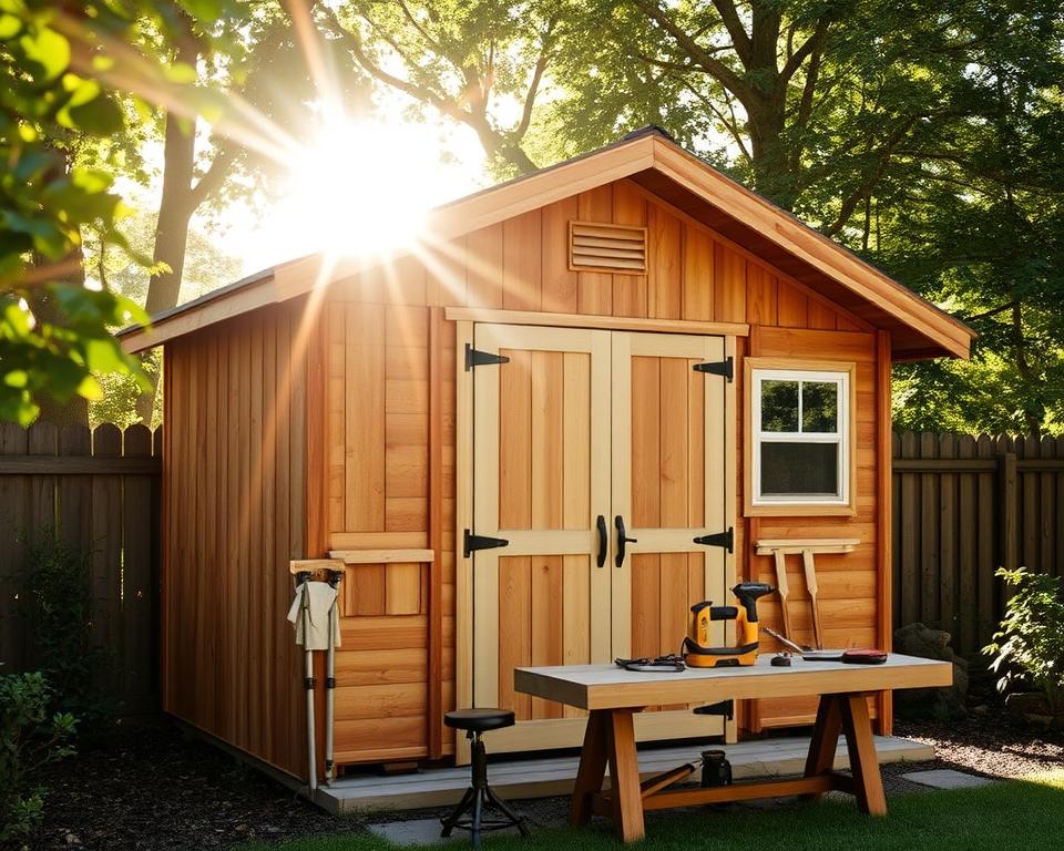 Gerätehaus isolieren und wetterschützen
