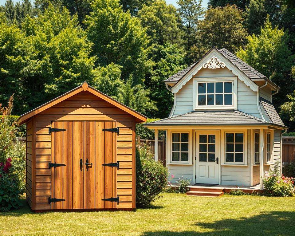 Geräteschuppen Gartenhaus Unterschiede