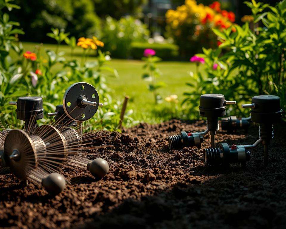 Geräusche und Vibrationen zur Maulwurfvertreibung