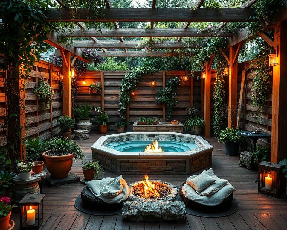 Gestaltungsideen Whirlpool Garten