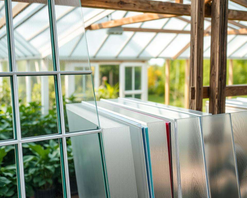 Gewächshaus Materialien Vergleich