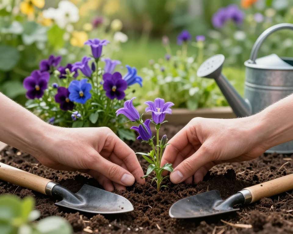 Glockenblumen pflanzen Anleitung