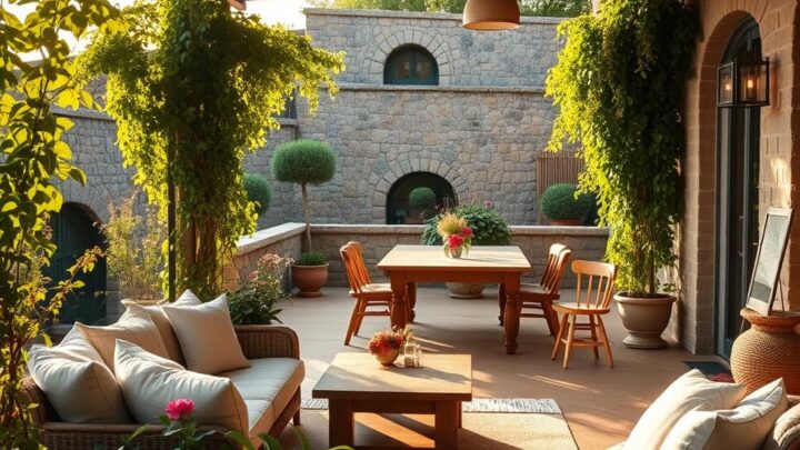 Große Terrasse gemütlich gestalten: So wird’s gemacht