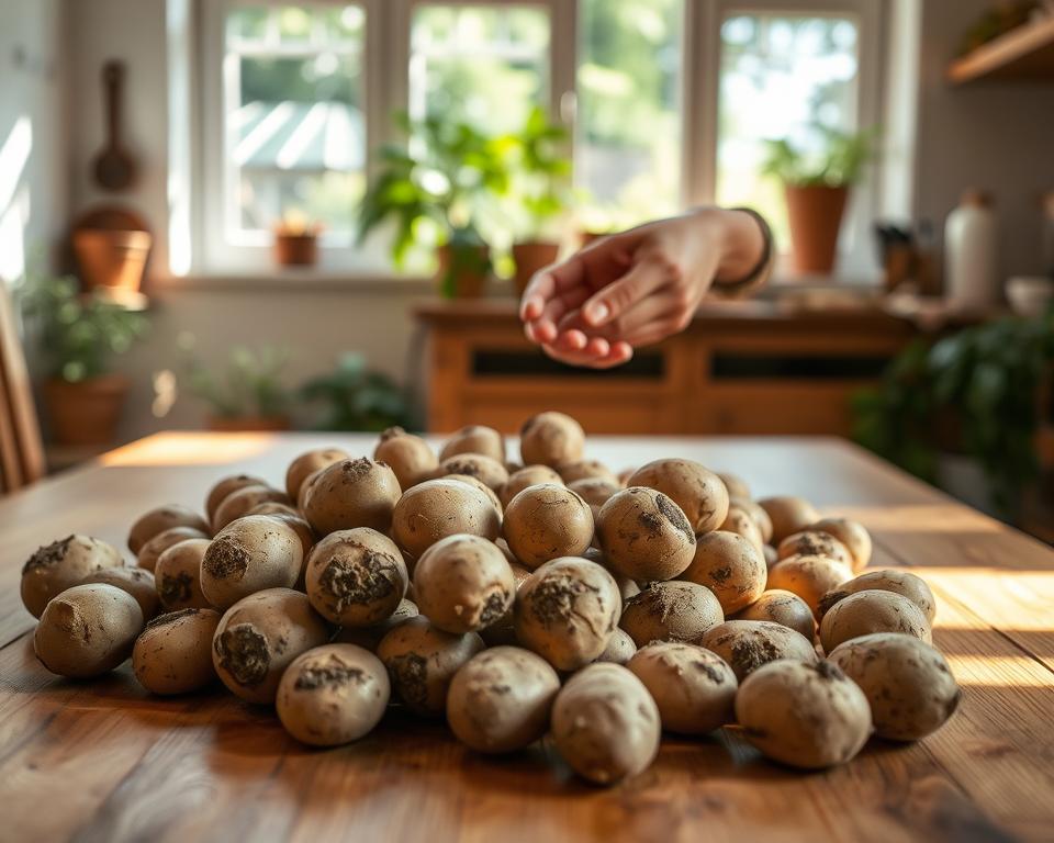 Haltbarkeit von Gartenkartoffeln