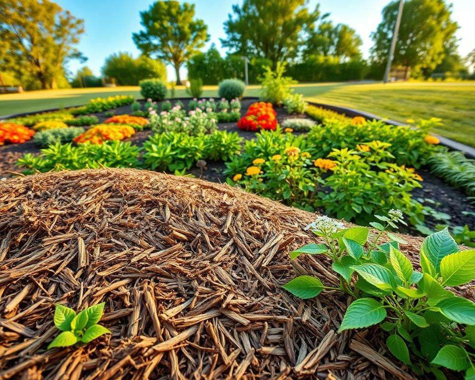 Hanfschäben Mulchschicht für nachhaltige Gartengestaltung