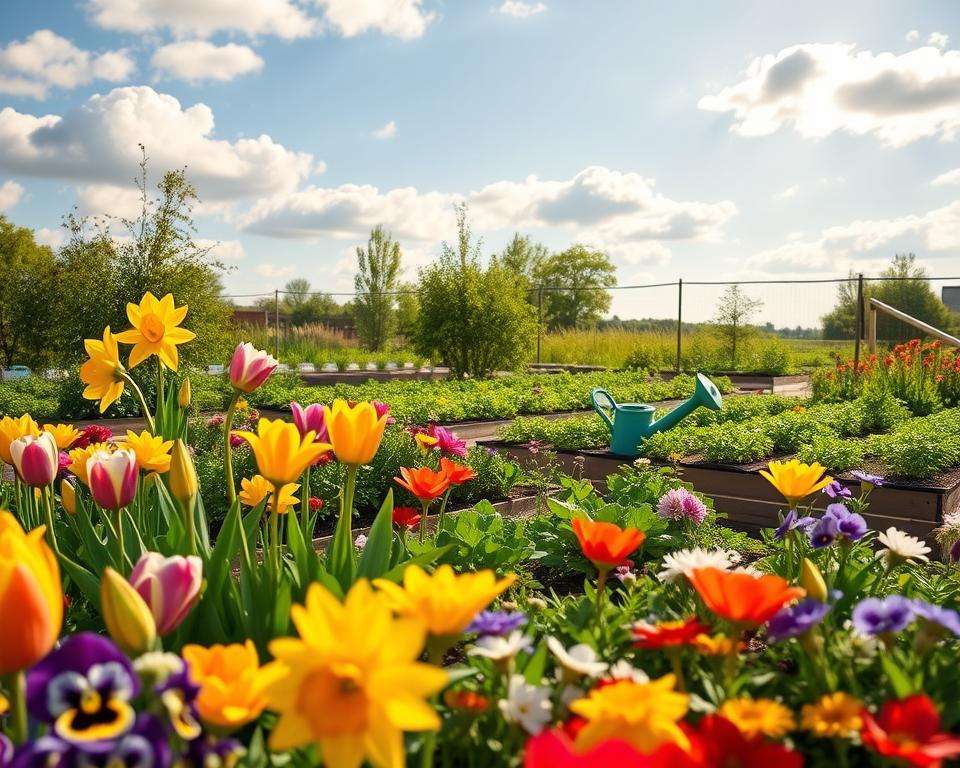 Hauptvegetationszeit Garten