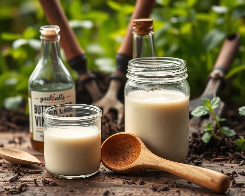 Hausmittel gegen Wühlmäuse Buttermilch Essig