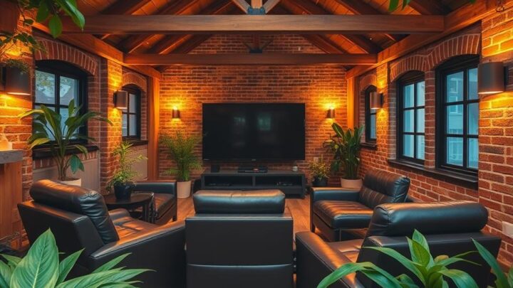 Heimkino im Gartenhaus