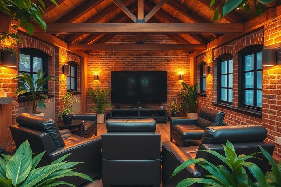 Heimkino im Gartenhaus Heimkino im Gartenhaus