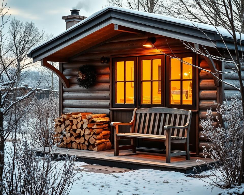 Heizungsoptionen für Gartenhaus im Winter