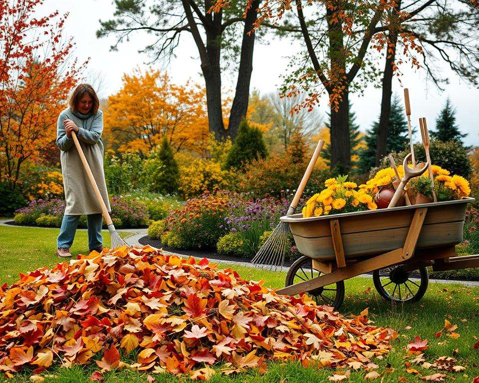 Herbst Gartenarbeiten
