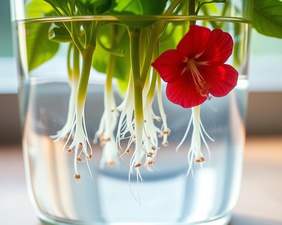 Hibiskus Stecklinge Wasserwurzeln