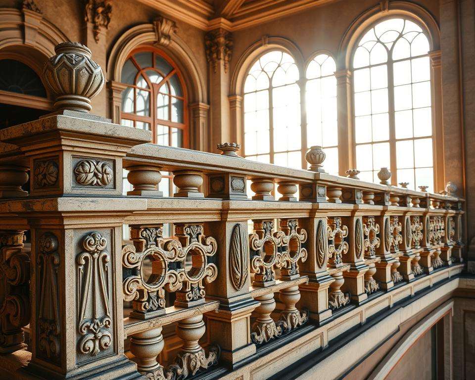Historische Balustrade Renaissance Architektur