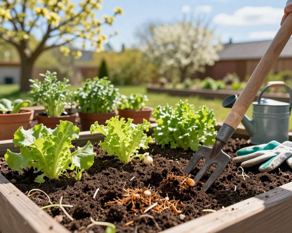 Hochbeet Frühling Vorbereitung