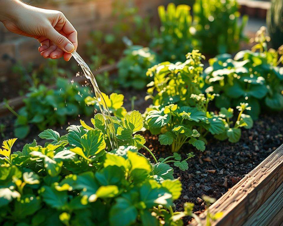 Hochbeet Pflege Bewässerung