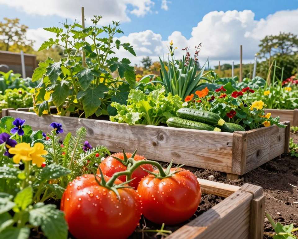 Hochbeet Sommer Gemüseanbau
