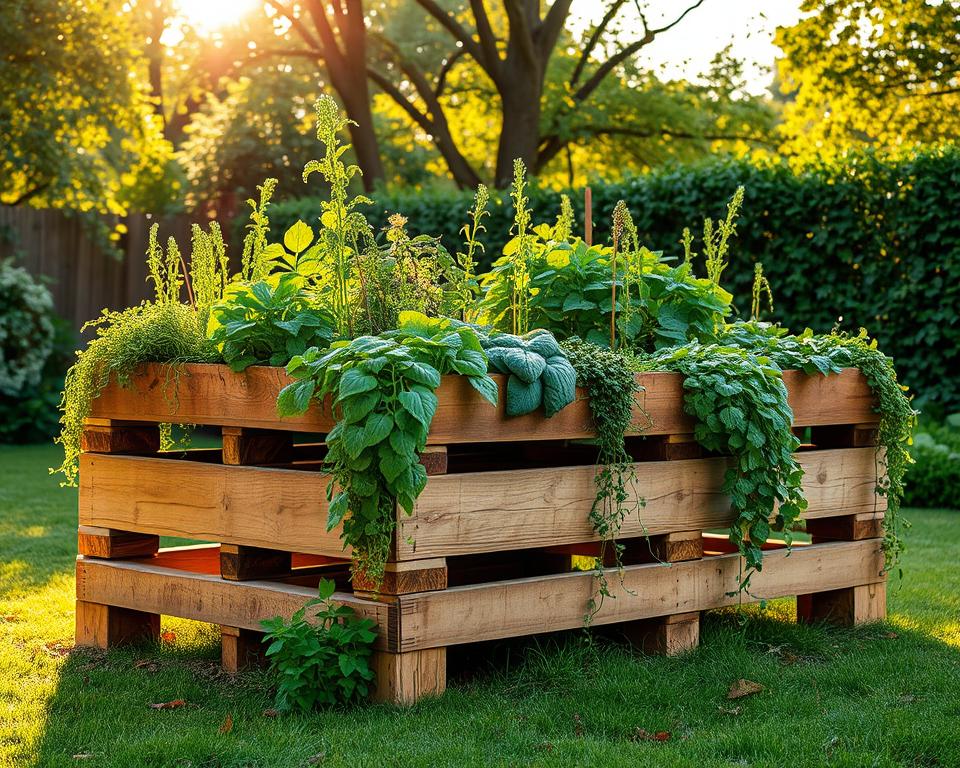 Hochbeet aus Paletten bauen