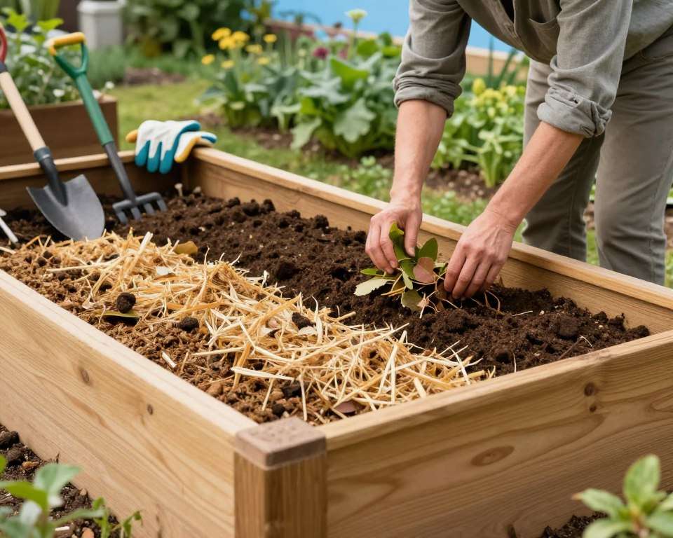 Hochbeet befüllen Schritt für Schritt