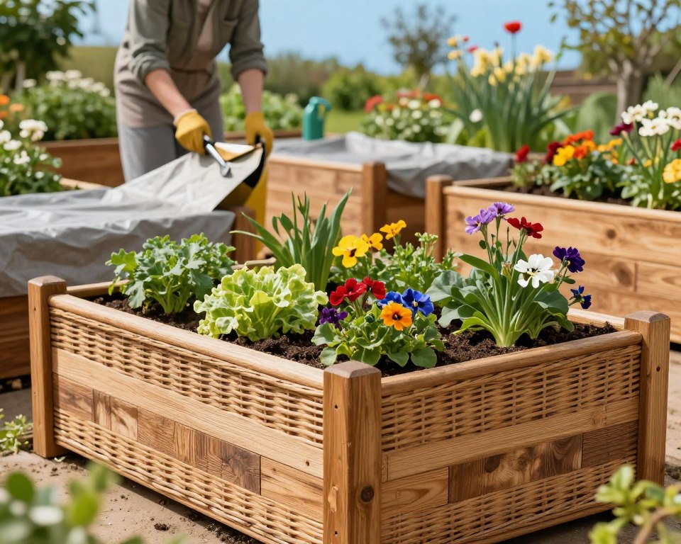 Hochbeet verkleiden Anleitung