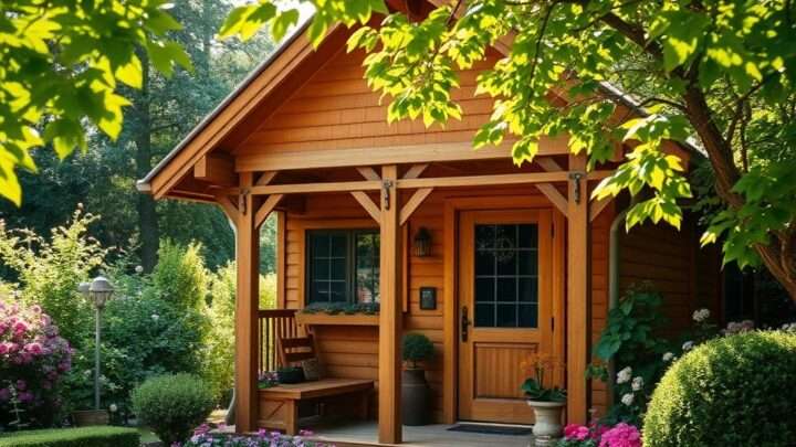 Holz-Gartenhaus Design- und Konzept-Ideen für Ihren Garten