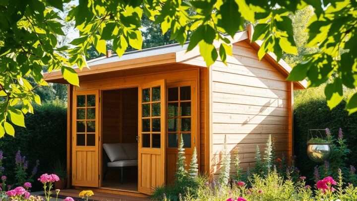 Holz-Gartenhaus-Größen – Die beste Größe für Ihren Garten