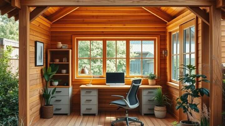 Holz-Gartenhaus als Büro: Ihre individuelle Lösung