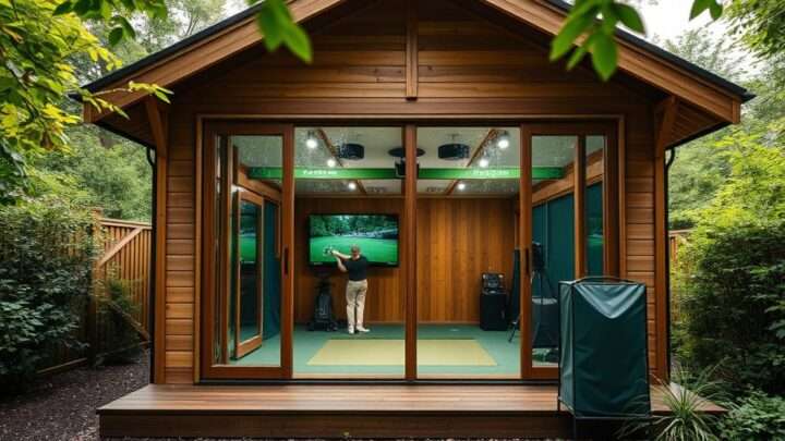 Holz-Gartenhaus als Golftrainingsanlage: Vorteile und Nutzung