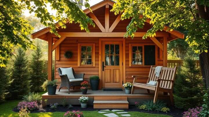 Holz-Gartenhaus günstig und schön dekorieren: Tipps für Ihren Garten