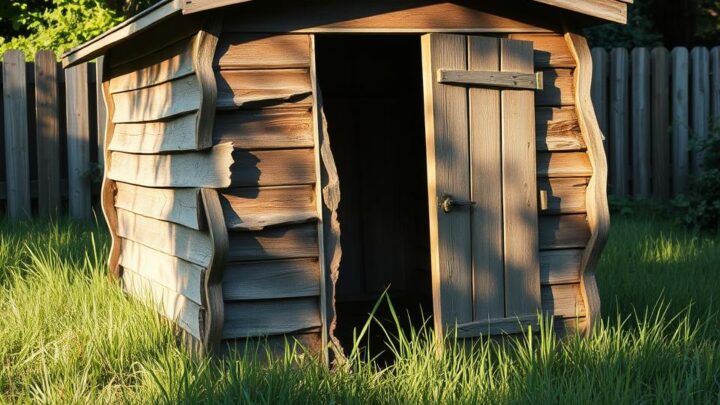Holz-Gartenhaus verzogen: Was kann man tun?
