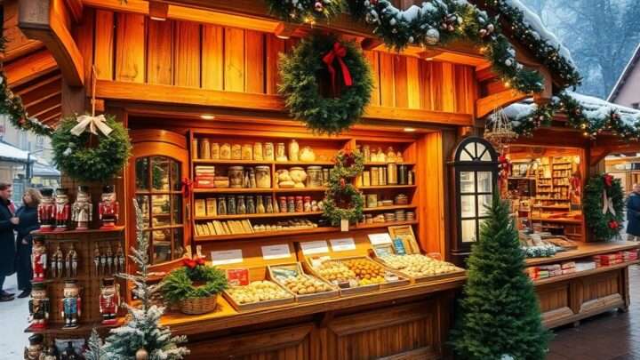 Holz Marktstand für den Weihnachtsmarkt kaufen