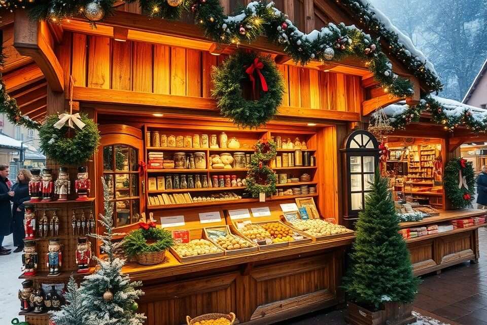 Holz Marktstand für den Weihnachtsmarkt kaufen