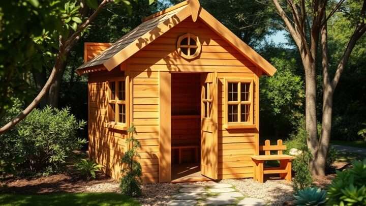 Holz-Spielhaus für Kinder selber bauen – So geht’s