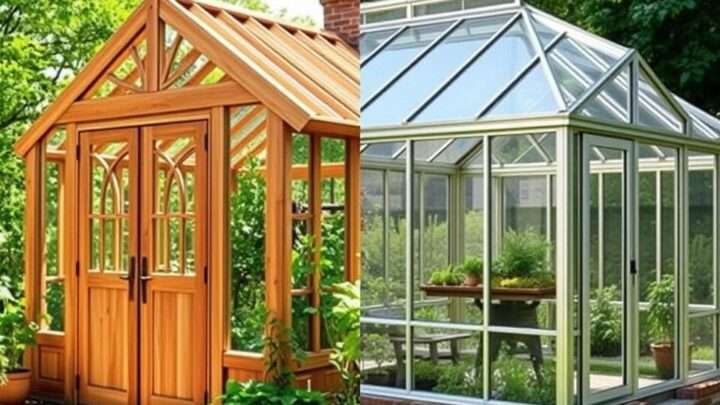 Holz- vs. Metallgewächshaus – welches ist besser für die Bepflanzung?