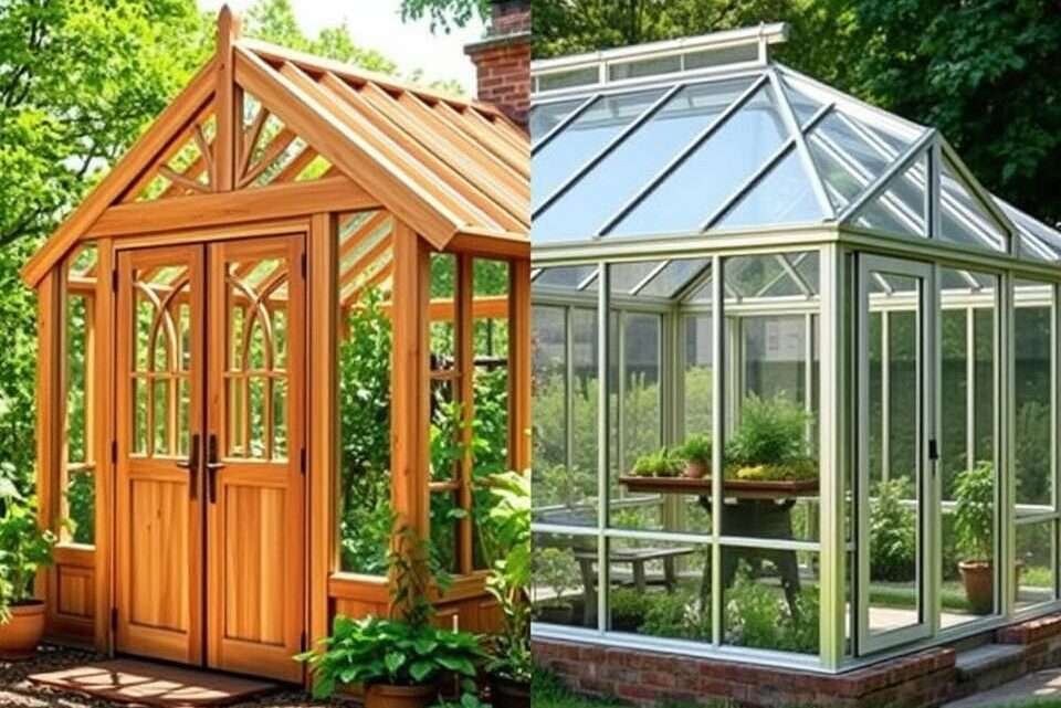 Holz- vs. Metallgewächshaus – welches ist besser für die Bepflanzung?