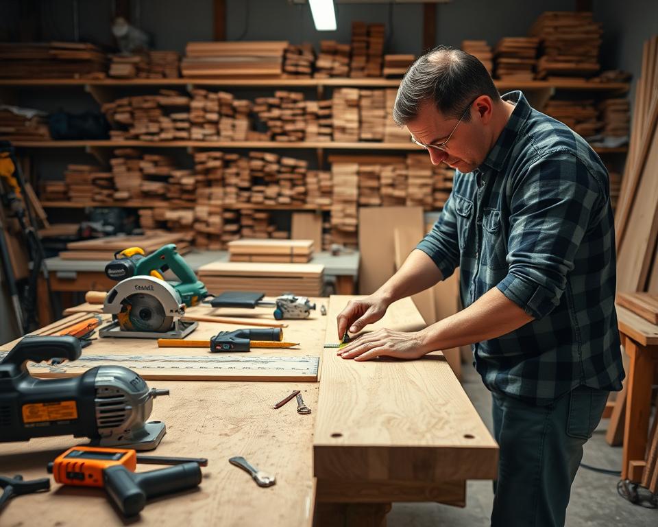 Holz zuschneiden Techniken
