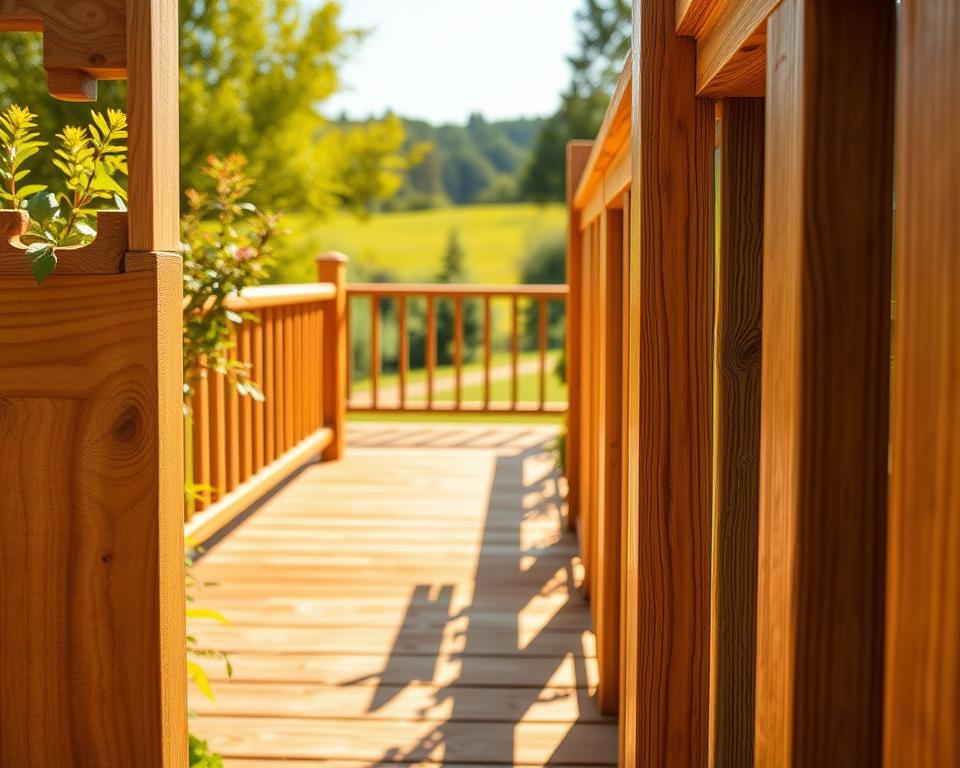 Holzarten für Außengeländer