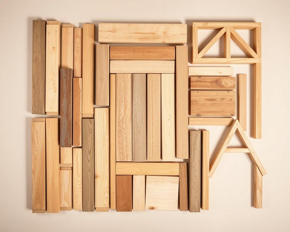 Holzarten für Gartenhaus Dachunterkonstruktion