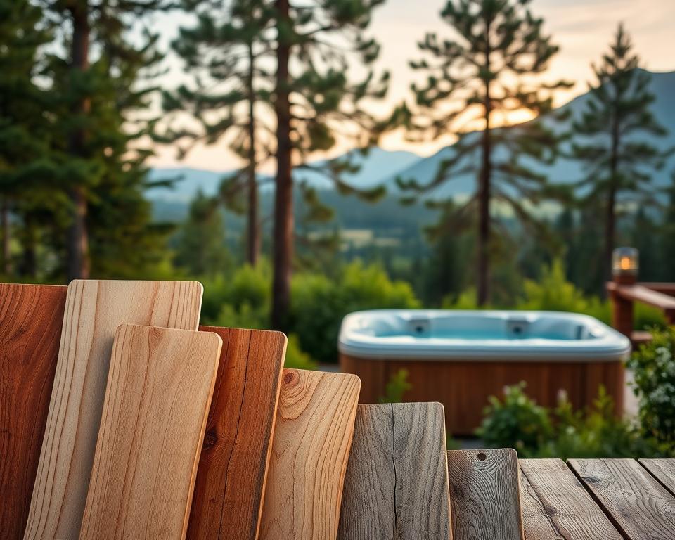 Holzarten für Hot Tubs