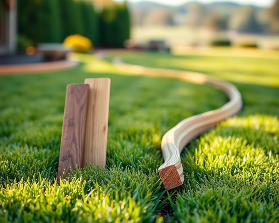 Holzarten für Rasenkanten Vergleich